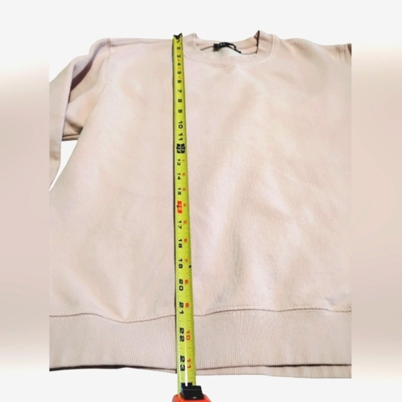 Zara | Balletcore Dusty Pink 🩷 Long Sleeve Sweatshirt | Size Medium - Picture 4 of 7